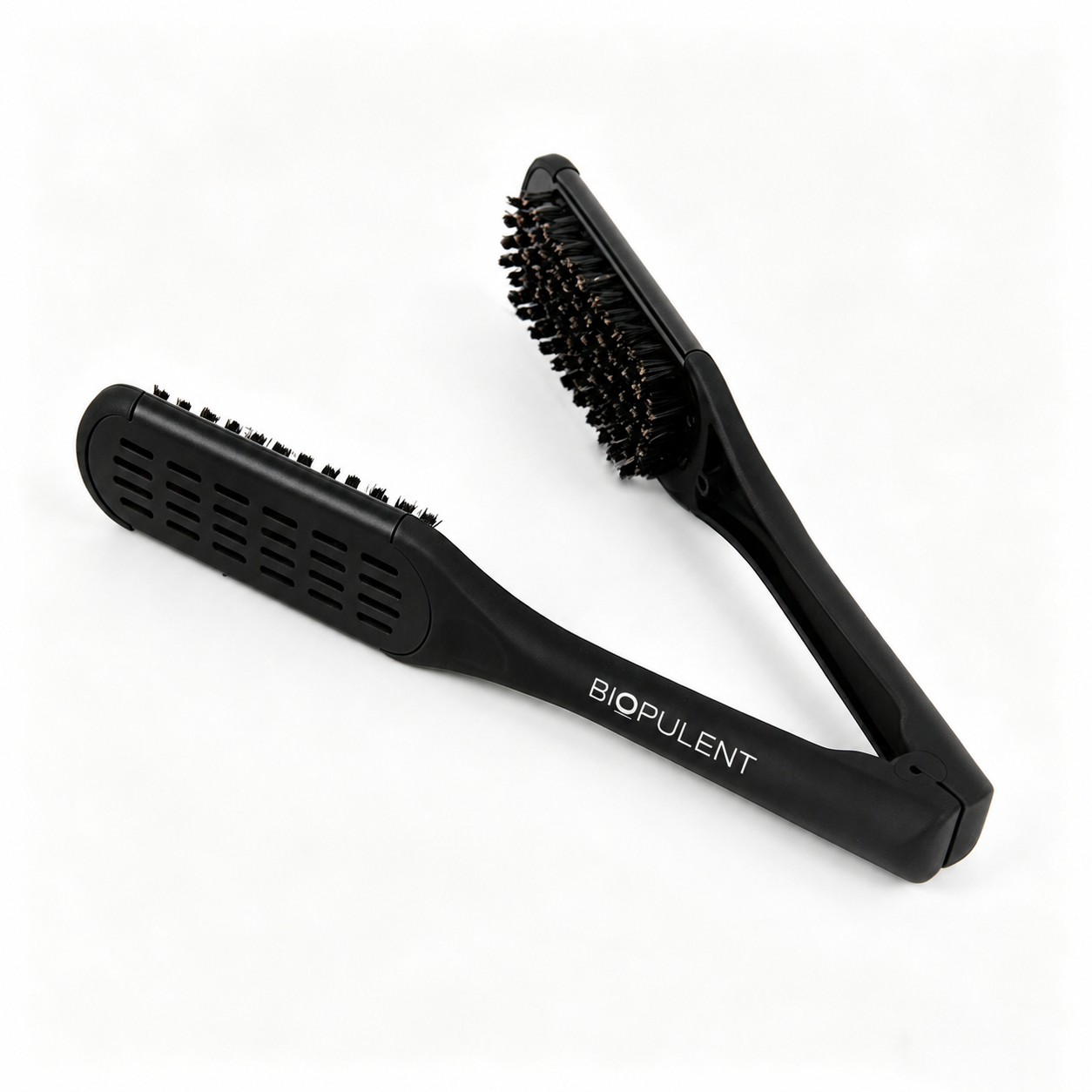 Hair Straightening Clamp Brush