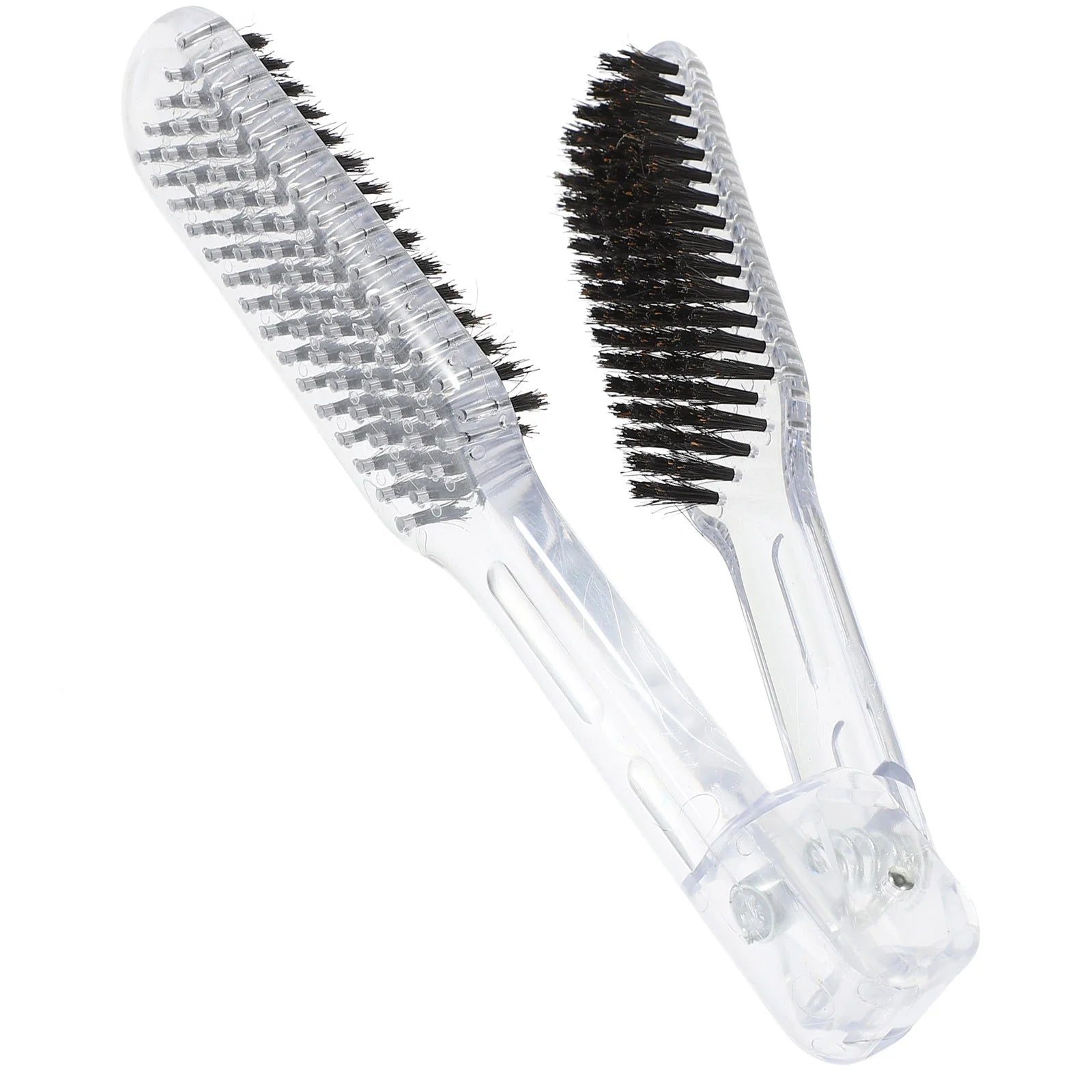 Hair Straightening Clamp Brush